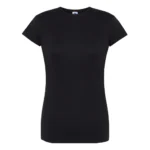 Koszulka T-Shirt damski Czarny 100% bawełna - obrazek 2