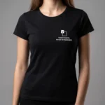 Koszulka T-Shirt damski Czarny 100% bawełna - obrazek 4