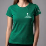Koszulka T-Shirt damski Zielony 100% bawełna - obrazek 4