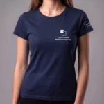 Koszulka T-Shirt damski Granatowy 100% bawełna - obrazek 4