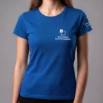 Koszulka T-Shirt damski Niebieski 100% bawełna - obrazek 4